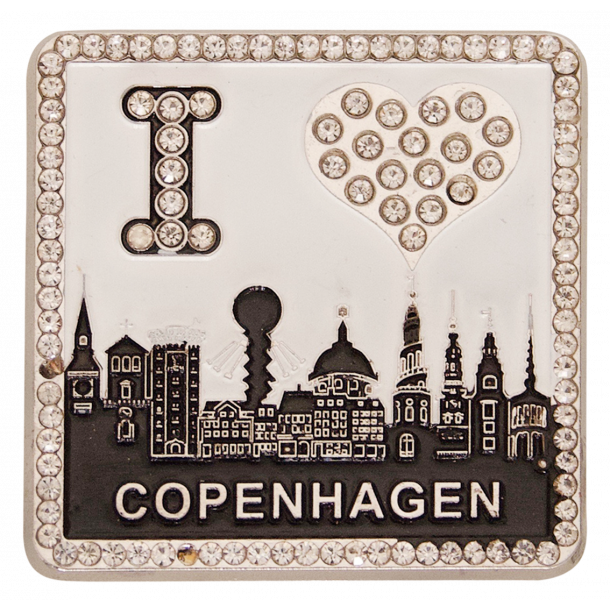 Magnet I Love Copenhagen Black And White