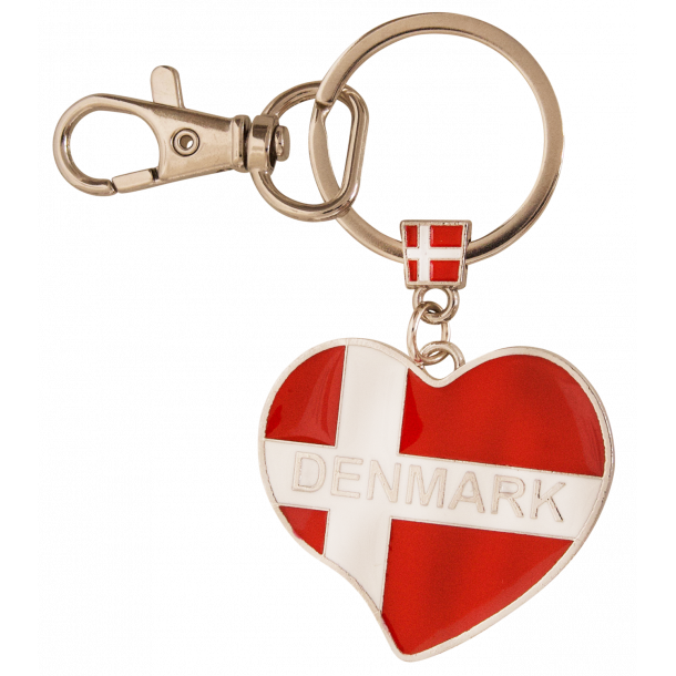 Nglering Hjerteformet Flag Denmark