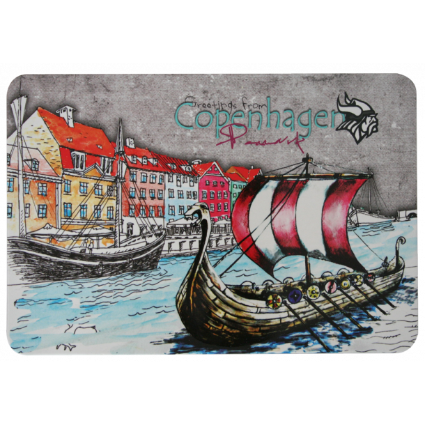 Postkort Nyhavn Vikingeskib