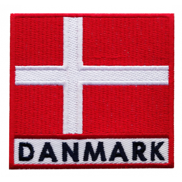 Stofmrke Dannebrog Tekst Danmark Stor