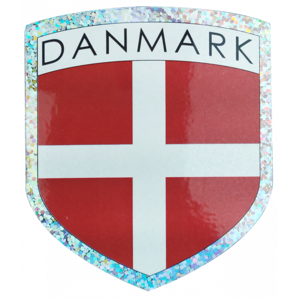 Klistermrke Danmark Flag