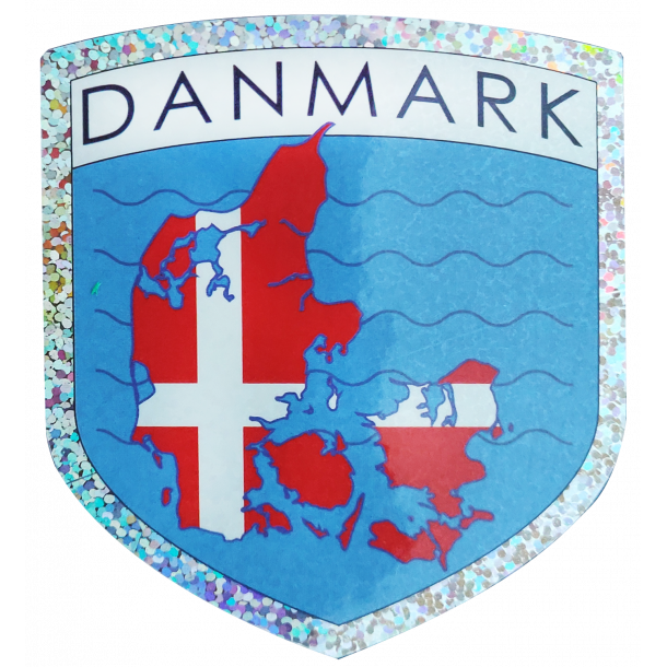 Klistermrke Danmarkskort