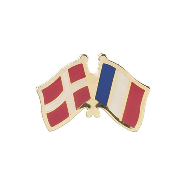 Pin Flag Danmark/Frankrig